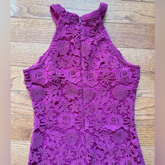 Lulus Love Poem Magenta Lace Dress - Picture 9 of 13